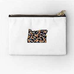 State of Oregon Beaver Sticker Zipper Pouch