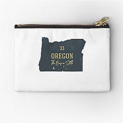 American Oregon The Beaver State Zipper Pouch