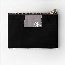 Oregon Heart Oregon State Outline Design Zipper Pouch