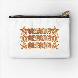 Oregon Orange Zipper Pouch