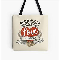 Oregon All Over Print Tote Bag