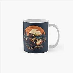 Vintage Oregon Beaver Illustration - Nature Art from the Northwest Classic Mug