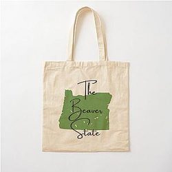 Oregon The Beaver State State Nicknames Series Cotton Tote Bag
