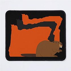 Oregon Beavers Border Mouse Pad