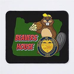 Oregon, State of Beavers and Wilderness Mouse Pad