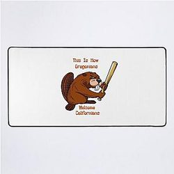 Oregonians Welcome California Desk Mat