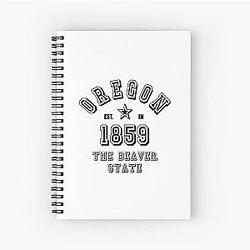 Oregon USA Spiral Notebook 