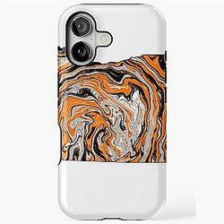 Orange and Black Oregon iPhone Case
