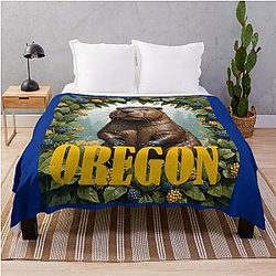 For a Love of Oregon Throw Blanket