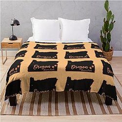 Oregon Beaverculture Pride Throw Blanket