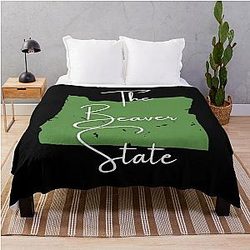 Oregon The Beaver State State Nicknames Series Throw Blanket