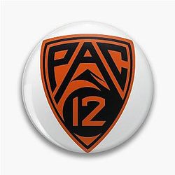 PAC 12 logo Oregon State colors Pin