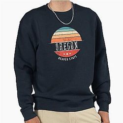VINTAGE USA OREGON STATE HOMESTATE PRIDE USA TRAVEL SWEATSHIRT
