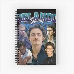 Orlando Bloom Retro Spiral Notebook