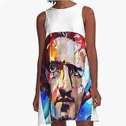 Study of Orlando Bloom face A Line Dress