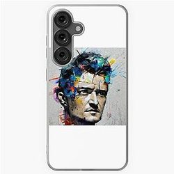 Modern Art Samsung Galaxy Soft Case with Orlando Bloom Face