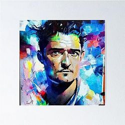 Dynamic Portrait of Orlando Bloom Poster