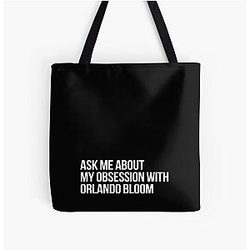 Ask me about my obsession with Orlando Bloom tote bag