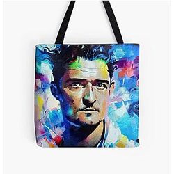 Dynamic Portrait of Orlando Bloom Tote Bag