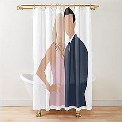 Katy Perry and Orlando Bloom Shower Curtain