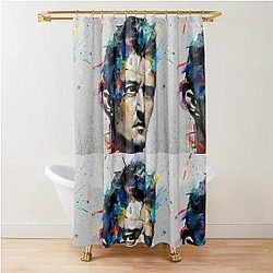 Modern Art with Orlando Bloom Shower Curtain