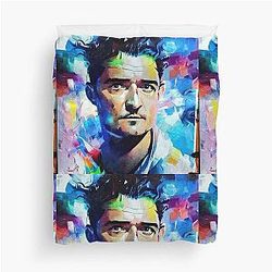 Dynamic Portrait of Orlando Bloom Duvet