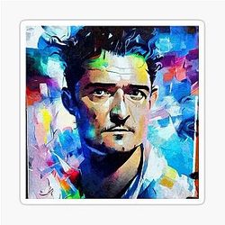 Dynamic Portrait Orlando Bloom Sticker