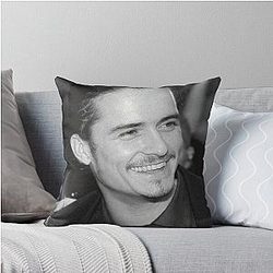 Young Orlando Bloom Throw Pillow