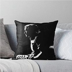 Orlando Bloom Pencil Drawing Throw Pillow