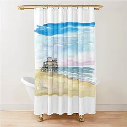 Outer Banks Stilt House Shower Curtain