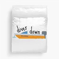 Diver Down John Banks Duvet Cover