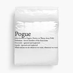 Pogue, Outer Banks Definition Duvet Cover