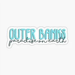 Outer Banks Paradise Light Blue Sticker