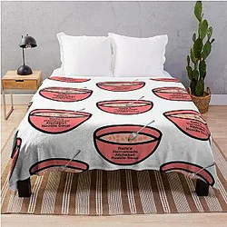 Rafe's Outer Banks Homemade Alphabet Noodle Soup Throw Blanket