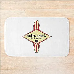 Outer Banks Surf Beach North Carolina Bath Mat