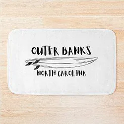 Outer Banks Surf Beach North Carolina Bath Mat