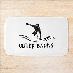Outer Banks Surf Beach North Carolina Bath Mat