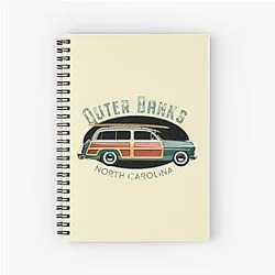 Outer Banks North Carolina vintage surfing notebook
