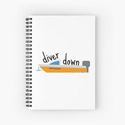 Diver Down John Outer Banks Spiral Notebook