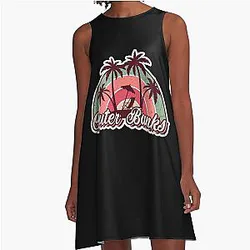 Outer Banks Summer Trip A-Line Dress