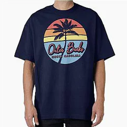 Outer Banks North Carolina Vacation Classic Beach Sunset Oversized T-Shirt