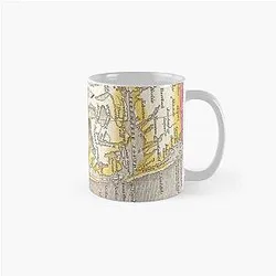 Vintage Map of Outer Banks (1818) Classic Mug
