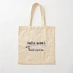 Outer Banks Surf Beach North Carolina Cotton Tote Bag
