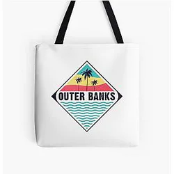 Outer Banks vibes Over Print Tote Bag