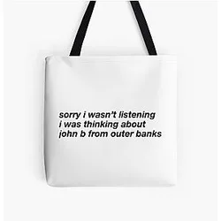 John B Outer Banks All Over Print Tote Bag