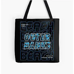 Outer Banks beach party tote bag