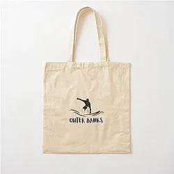 Outer Banks Surf Beach North Carolina Cotton Tote Bag