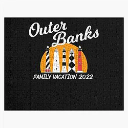 North Carolina Beach Outer Banks Family Vacation Print Jigsaw Puzzle