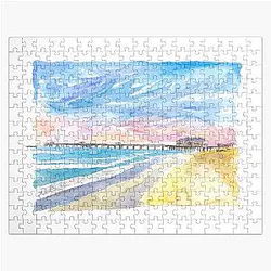 Outer Banks Pier At Nags Head Sunset Jigsaw Puzzle