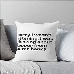 Outer Banks Throw Pillow Meme Topping